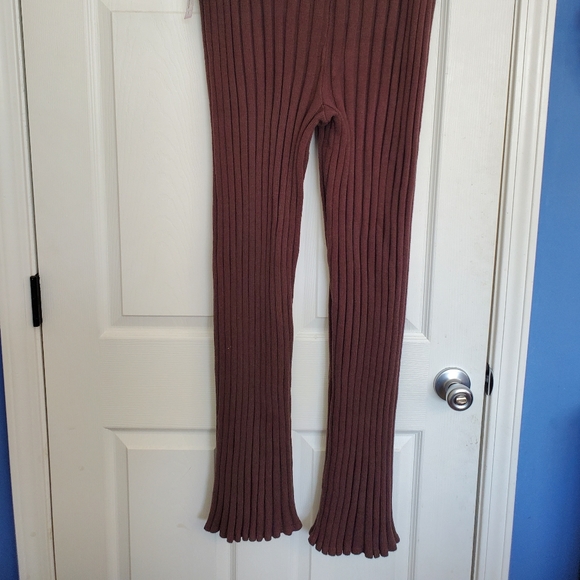 Sweater Knit Flare Pants - Picture 2 of 6